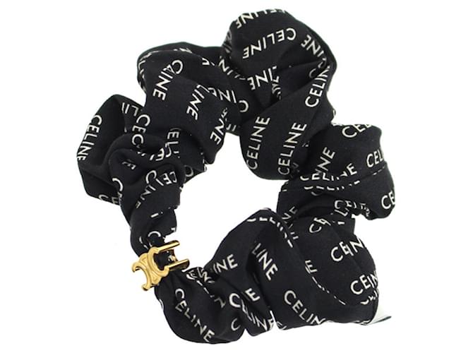 Céline Accessorio per capelli Rayures CELINE - Scrunchie Nero 