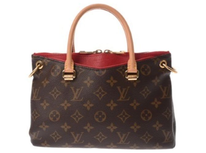 Louis Vuitton Monogram Pallas BB Handtasche Braun Fuschia