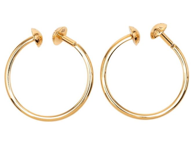 Pendientes de aro con tachuelas Monogram Louis Vuitton Dorado
