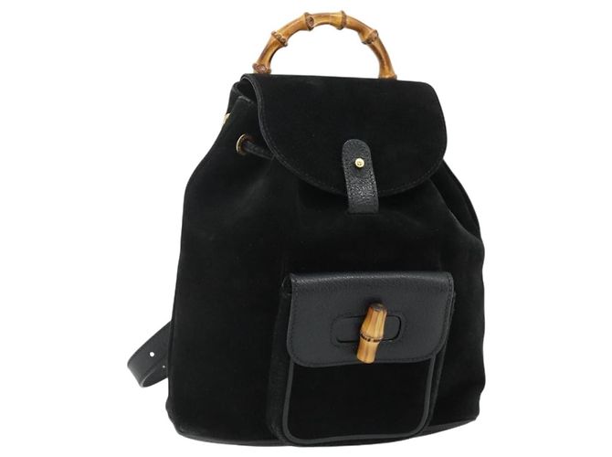 Gucci Gucci bamboo daim mini Noir