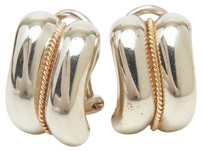 Orecchini a clip in argento 925 e oro giallo 14K Tiffany & Co.