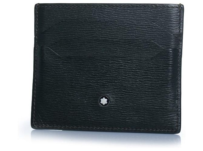 Montblanc, green leather card holder