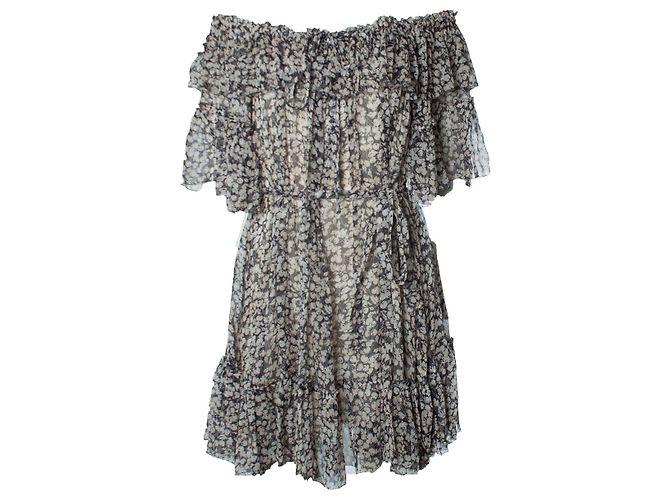 Vestido con volantes off shoulder Prima Cherry de Zimmermann Multicolor