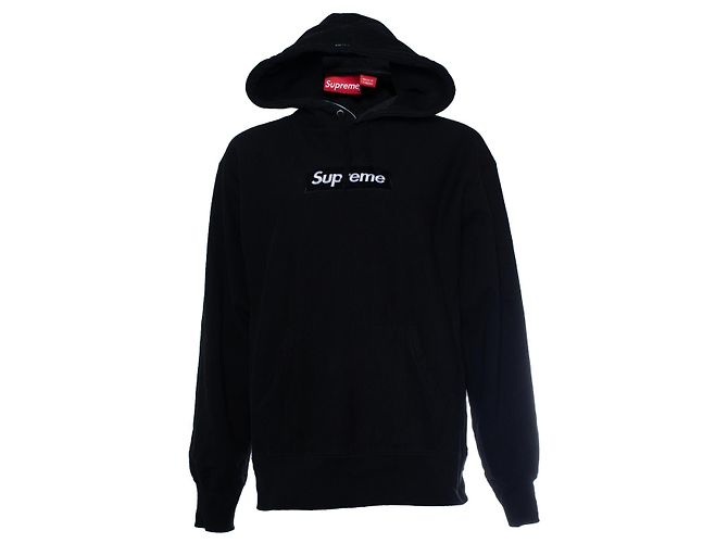 Schwarzer Kapuzenpullover Supreme