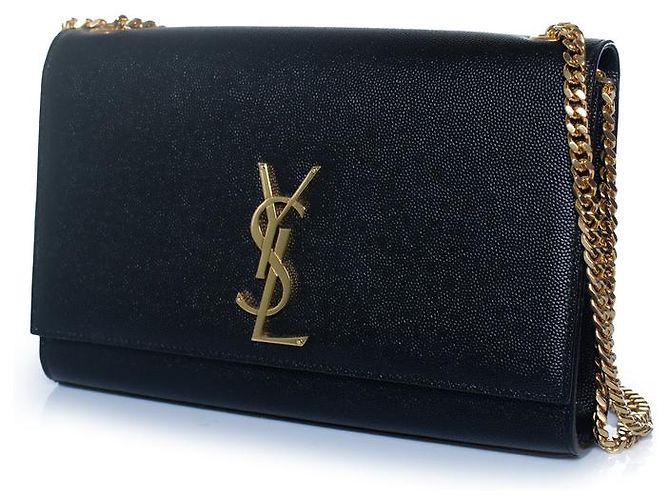 Borsa a spalla Medium Kate nera di Saint Laurent Nero