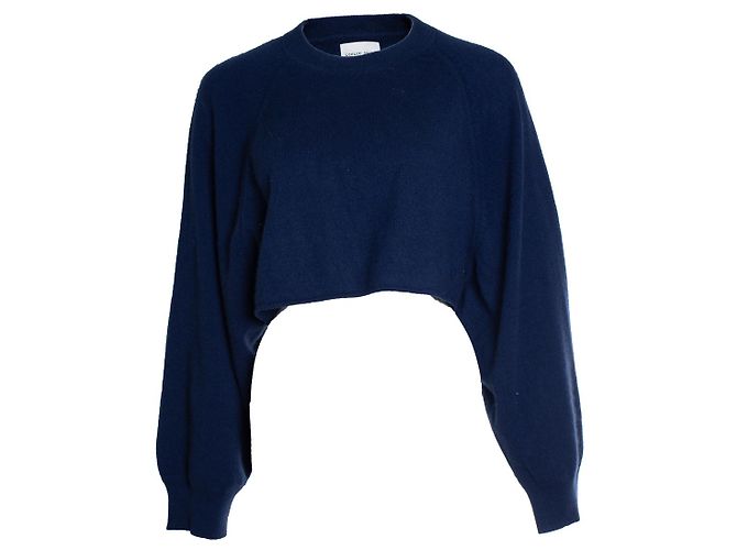 Autre Marque Loulou studio, verkürzter Kaschmirpullover Blau