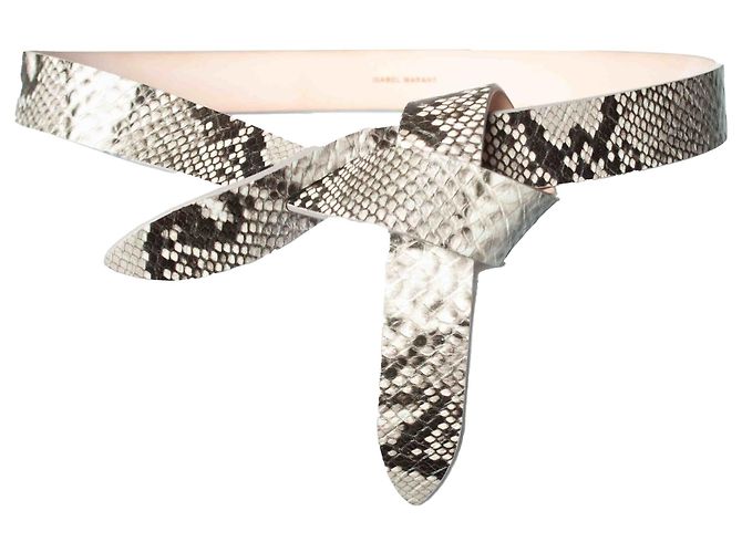 Ceinture Lecce en imprimé serpent clair d'Isabel Marant