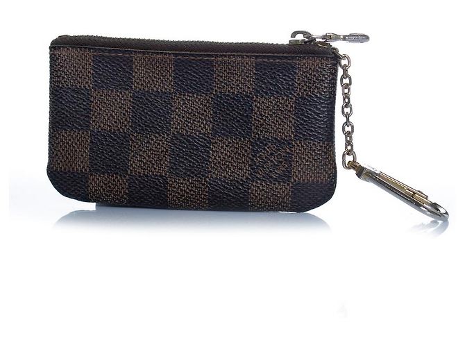 Louis Vuitton, Damier ebene canvas coin pouch Brown