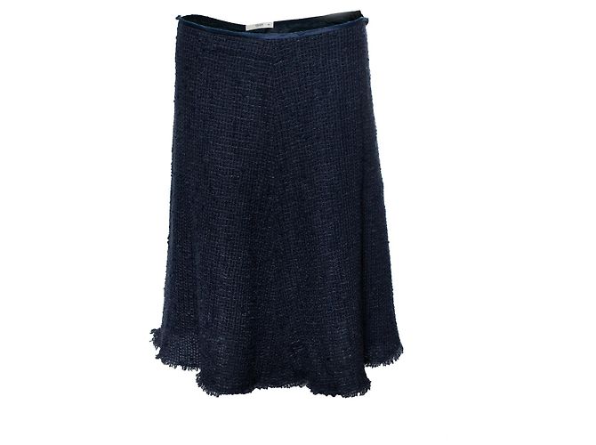 Saia de malha Prada em azul