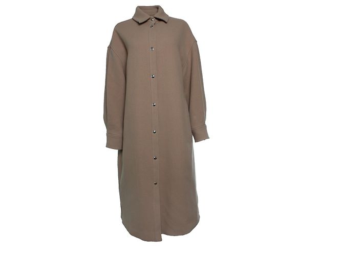 IRO, Ideta long wool coat in camel Yellow