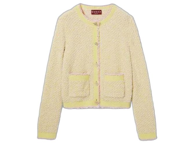 Gucci Strickjacke aus Baumwollmischung Golden