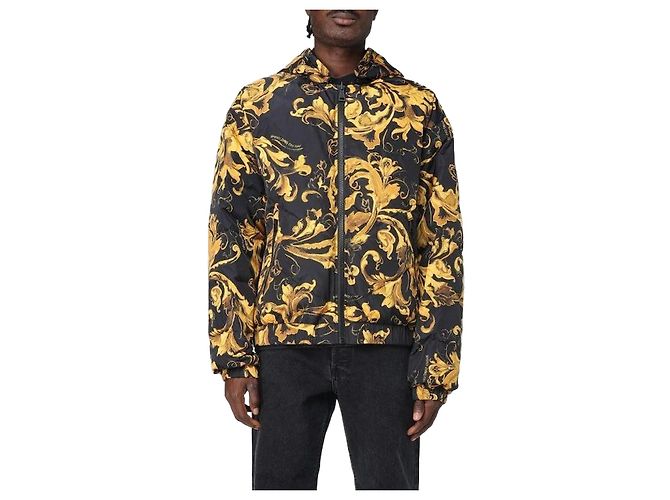 Versace Reversible Puffer Jacket Black 