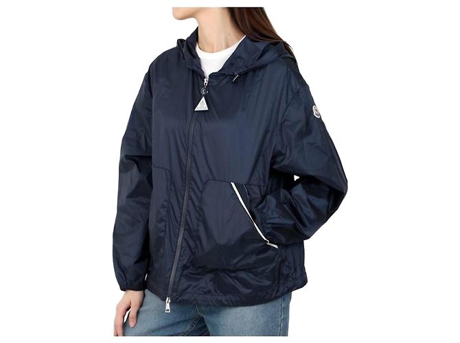 Moncler Nylon Hooded Jacket Black