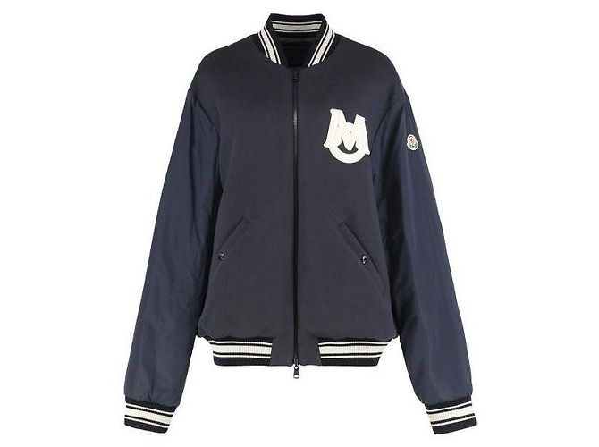 Moncler Reversible Down Bomber Jacket Blue