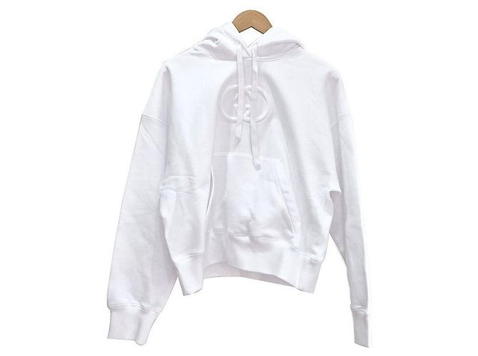 Gucci Kapuzensweatshirt mit Logo Weiß