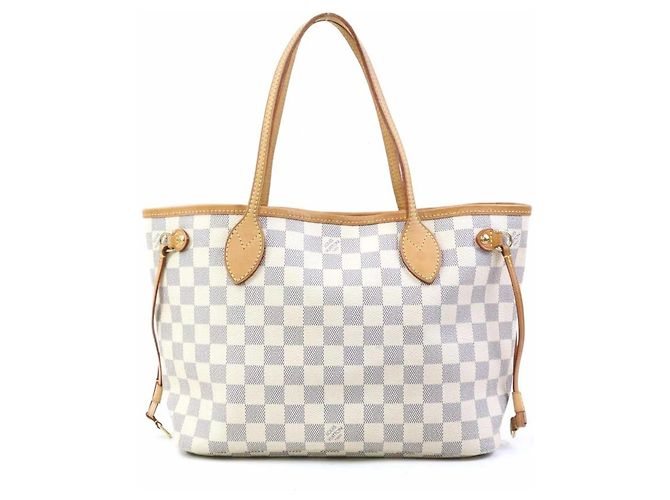 Borsa tote Louis Vuitton Neverfull PM Damier Azur Blu