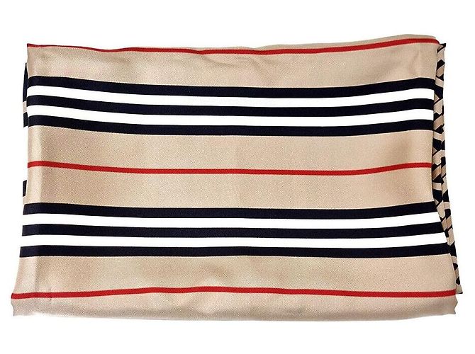 Burberry Sciarpa di seta Arancione 