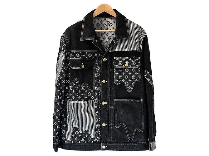 Louis Vuitton Nigo Crazy Denim Jacket Black
