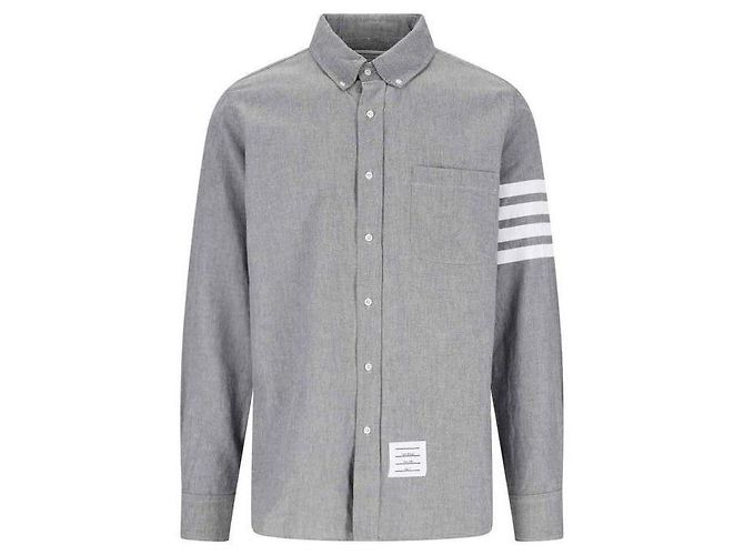 Thom Browne Chambray-Hemd Braun 