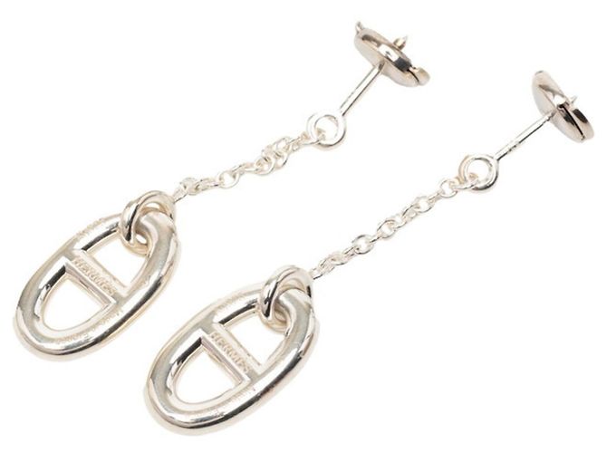 Silberne Ohrringe Chaine d'Ancre von Hermès