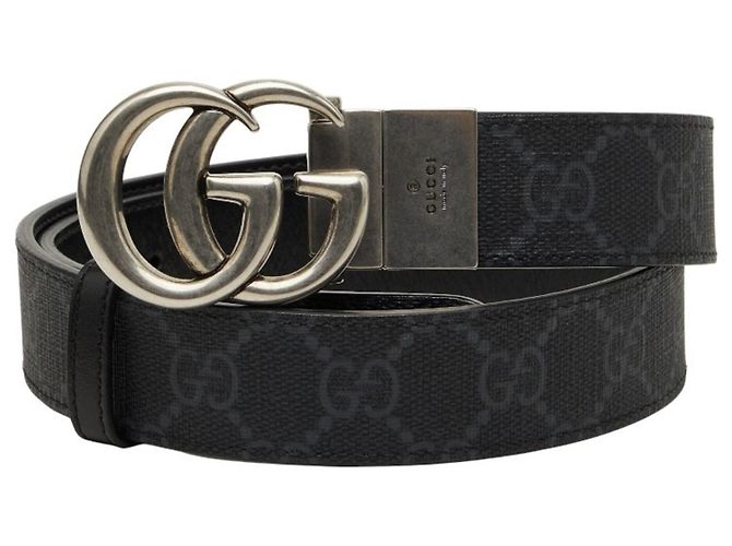 Gucci GG Supreme Interlocking G Belt Black