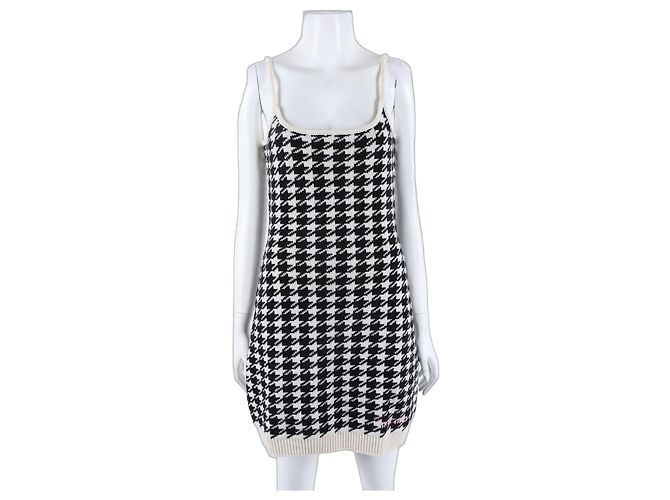 Miu Miu Ärmelloses Cashmere-Kleid Weiß