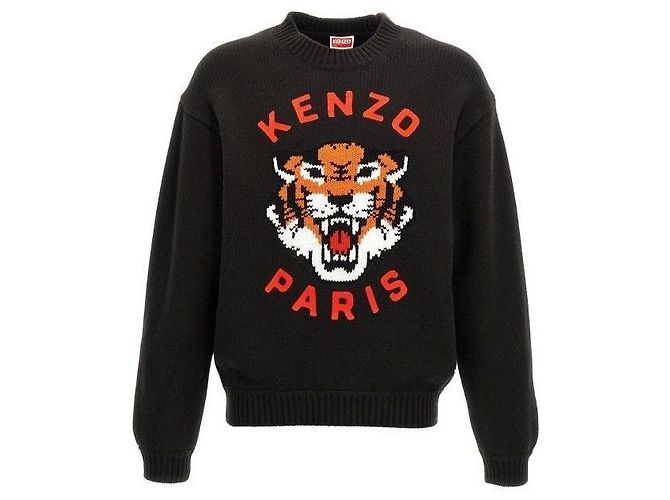 Kenzo Lucky Tiger Pullover Schwarz 