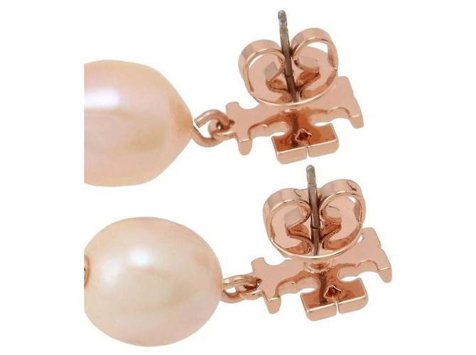 Tory Burch Orecchini a goccia con perle Rosa 