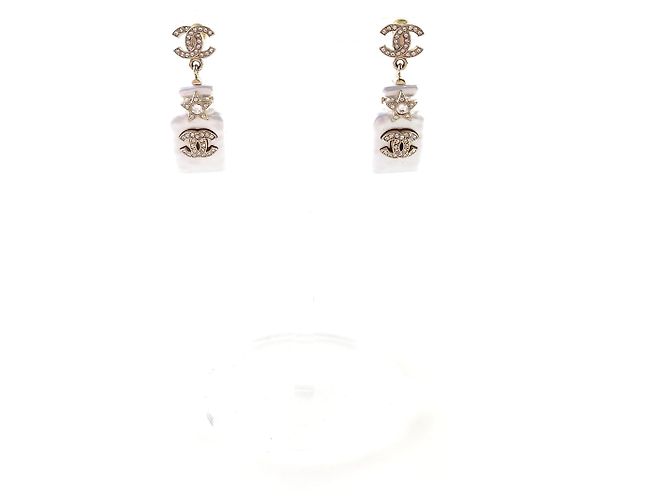 Chanel Orecchini a perla CC Multicolore 