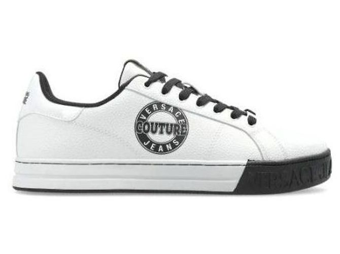 Versace Logo Coat Sneakers White