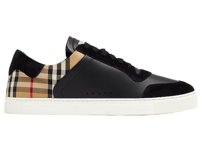 Burberry leather suede check sneakers Multiple colors