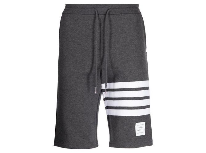 Thom Browne Bermuda de moletom Loopback Clássico Marrom