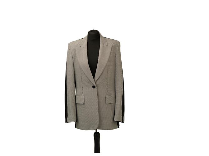 Stella Mc Cartney Stella McCartney grey checked wool blazer
