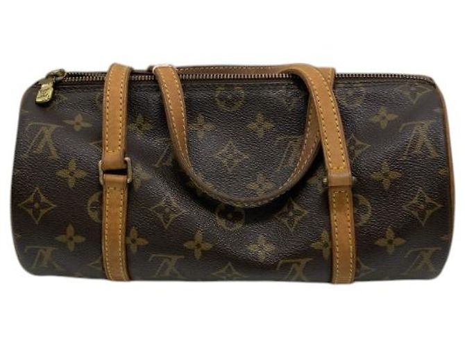 Louis Vuitton Papillon Handbag Monogram Canvas 26 Marron