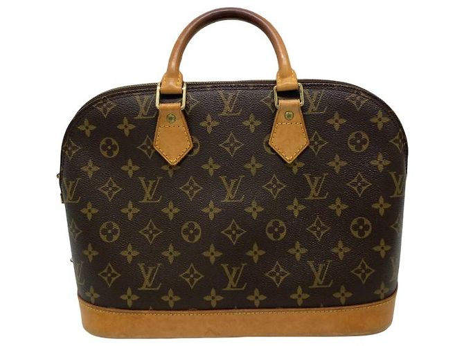 Borsa Alma Louis Vuitton in tela Monogram MM Marrone
