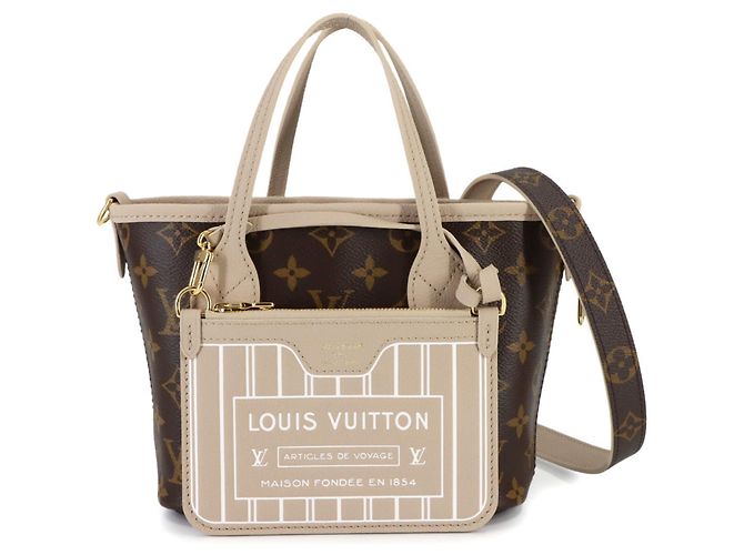 Louis Vuitton Monogram Neverfull Inside Out BB Handbag