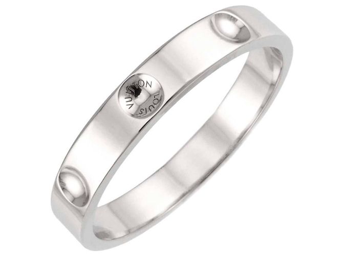 Louis Vuitton Alliance Empreinte #63 Ring Silber
