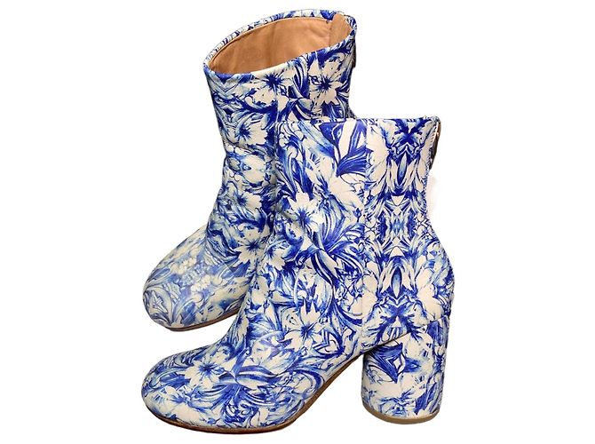 Autre Marque Botines Tabi Maison Margiela Blanco Azul