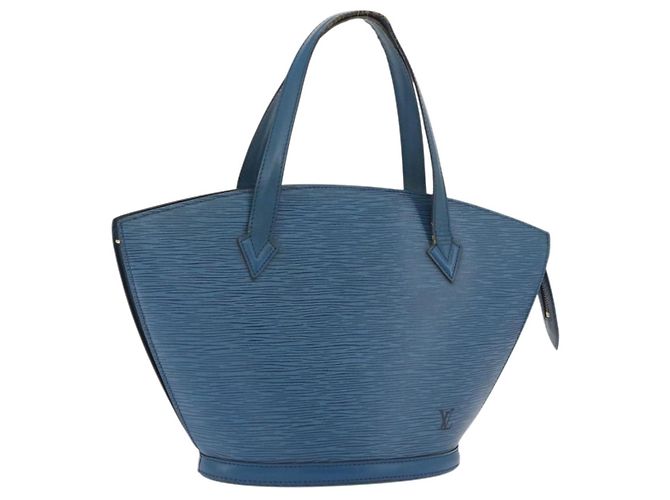 LOUIS VUITTON Borsa a Spalla Epi Saint Jacques Blu M52275 LV Auth 176858