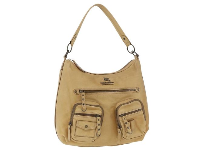 Bolsa de ombro em couro bege BURBERRY Blue Label Auth ep14455