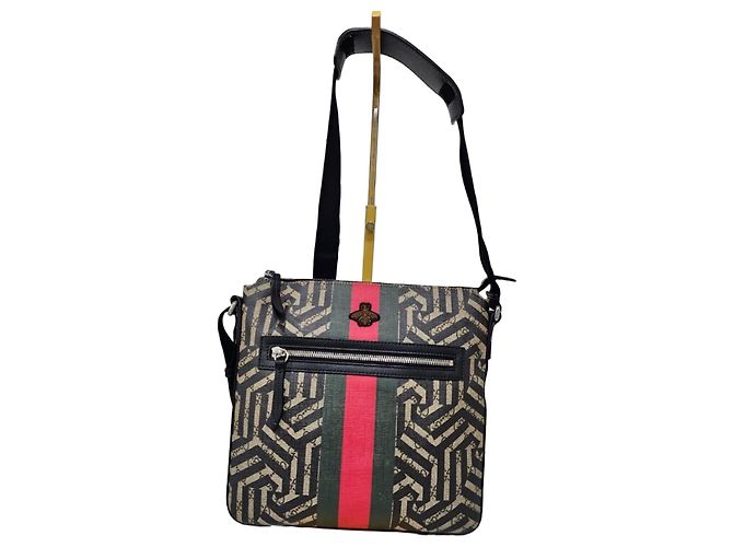 Messenger Caleido Web GG Supreme Gucci Nero/Beige