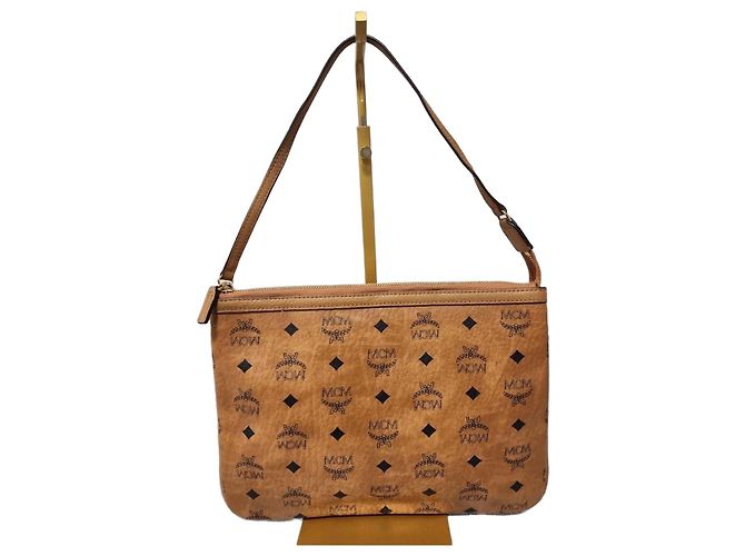 Borsa a Spalla Pochette Visetos MCM Marrone