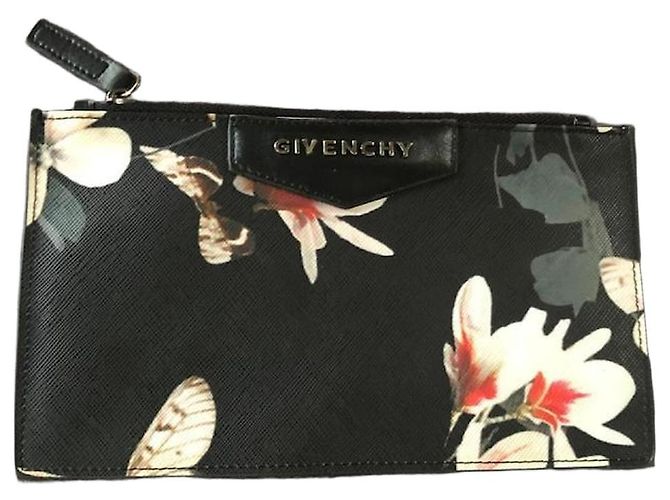 Givenchy Floral Print Pouch Black Multiple colors