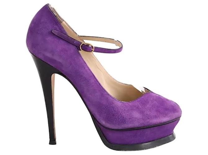 Yves Saint Laurent Talons violets 