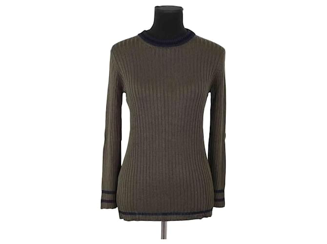 Etiquette Prada Kaki Pullover Khaki 