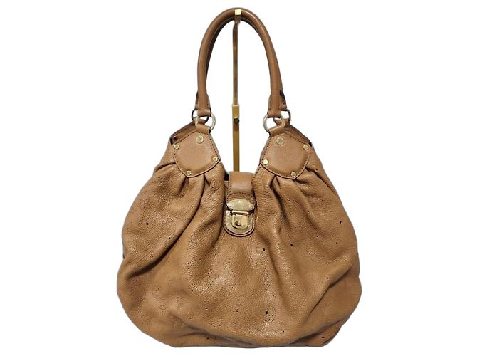LOUIS VUITTON Borsa Hobo Mahina L Marrone