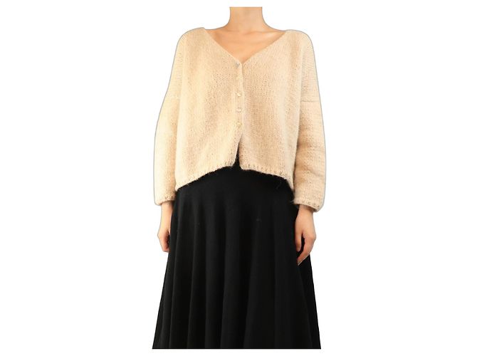 Autre Marque Neutrale, chunky Strickjacke - Größe M