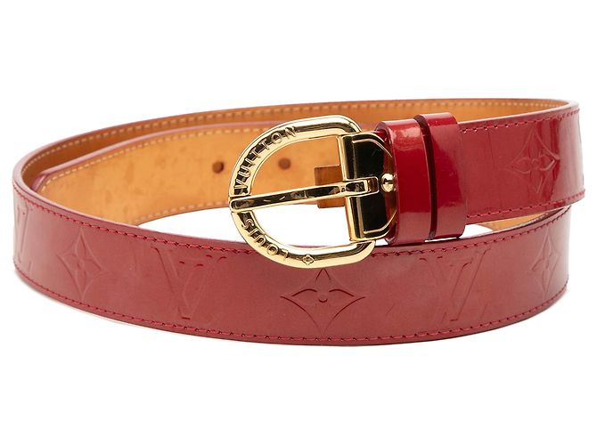 Cinturón Louis Vuitton en Vernis Monogram Rojo Roja