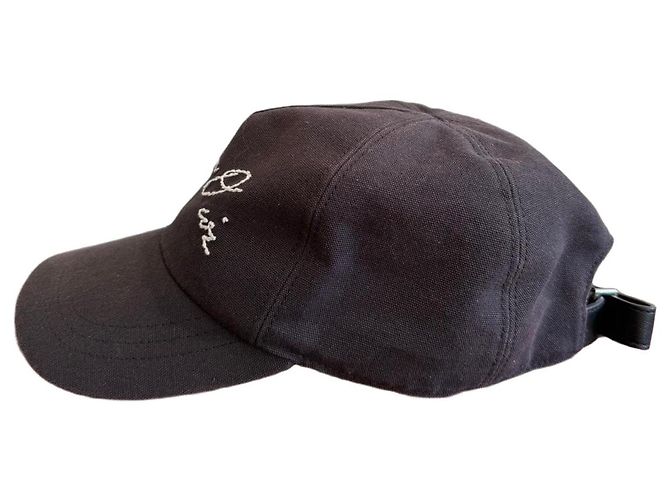 Gorra Christian Dior de algodón Negro