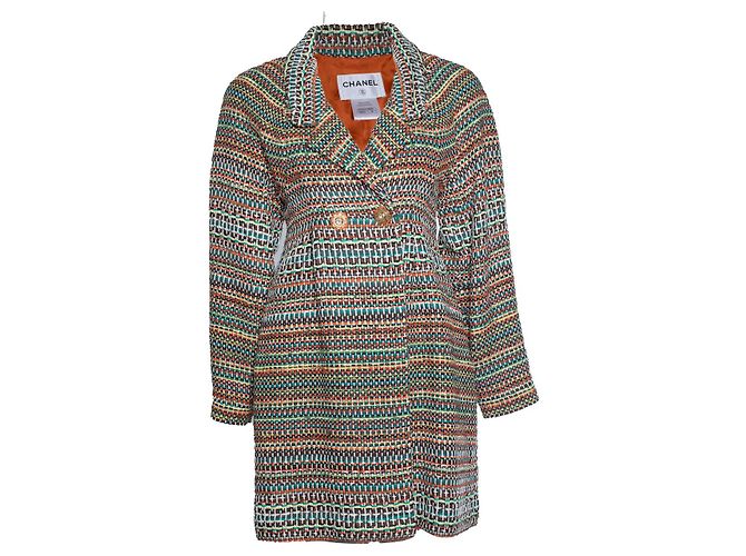 Casaco de tweed duplo abotoado Chanel, Paris Seul Multicor